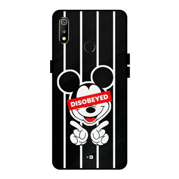 Disobeyed Micky Metal Back Case for Realme 3