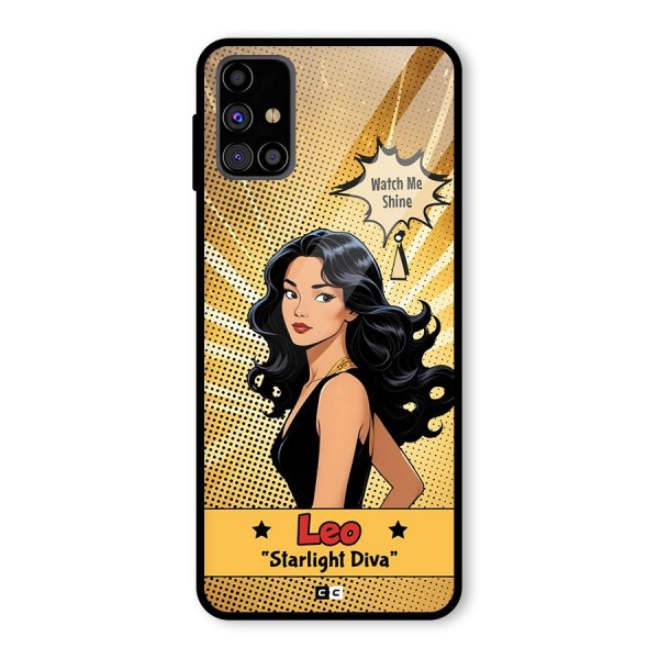 Diva Leo Glass Back Case for Galaxy M31s