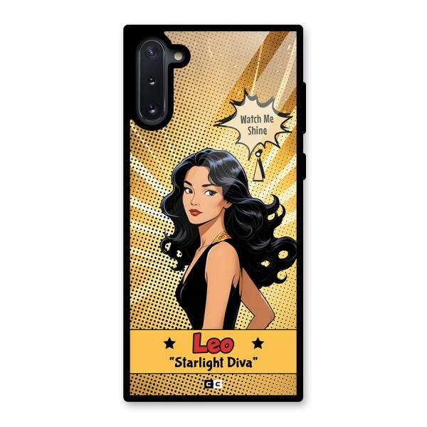 Diva Leo Glass Back Case for Galaxy Note 10