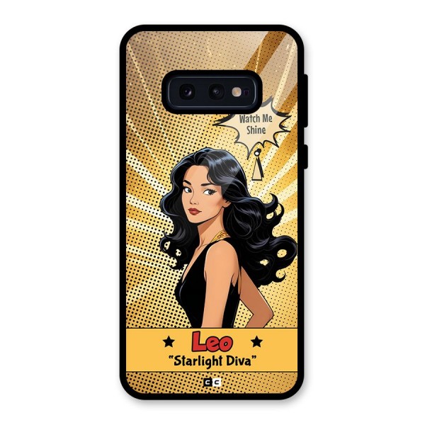 Diva Leo Glass Back Case for Galaxy S10e