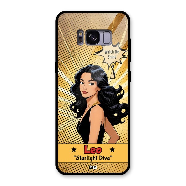 Diva Leo Glass Back Case for Galaxy S8