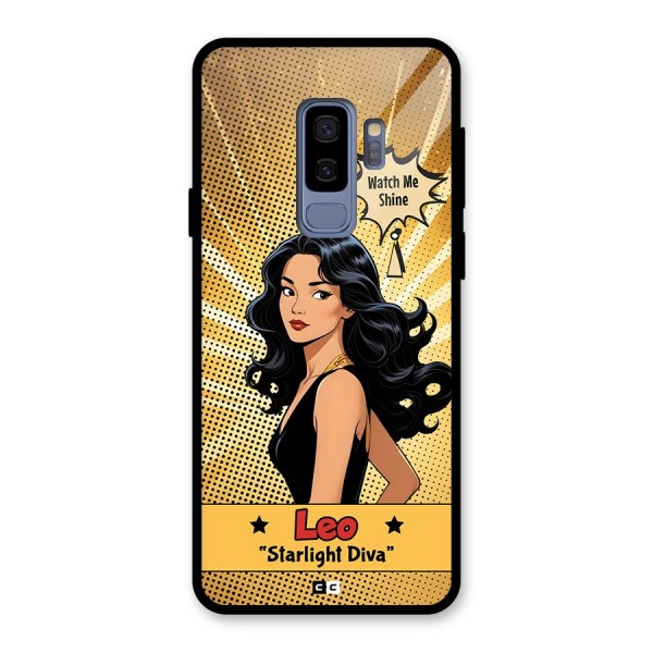 Diva Leo Glass Back Case for Galaxy S9 Plus