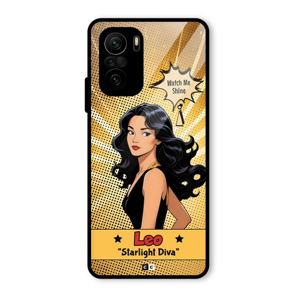 Diva Leo Glass Back Case for Mi 11x