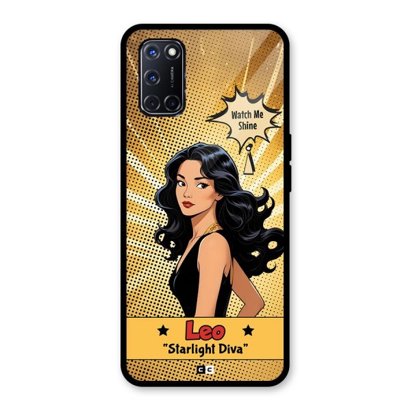 Diva Leo Glass Back Case for Oppo A52