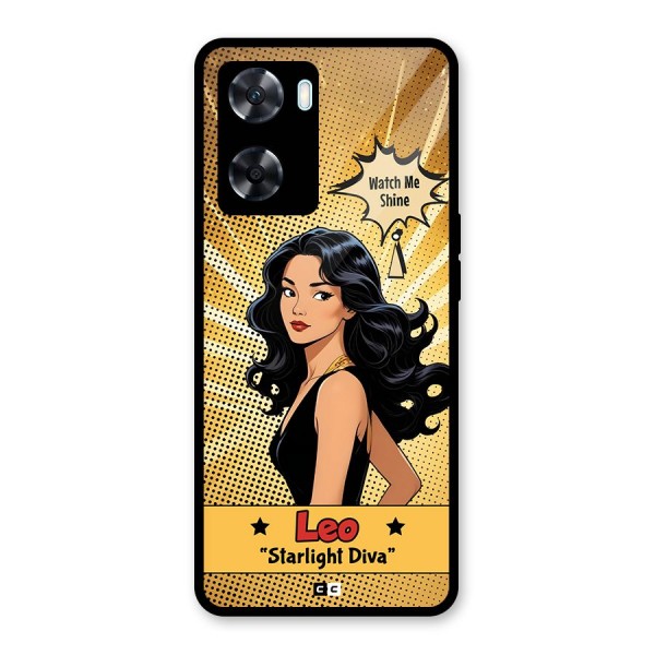 Diva Leo Glass Back Case for Oppo A77