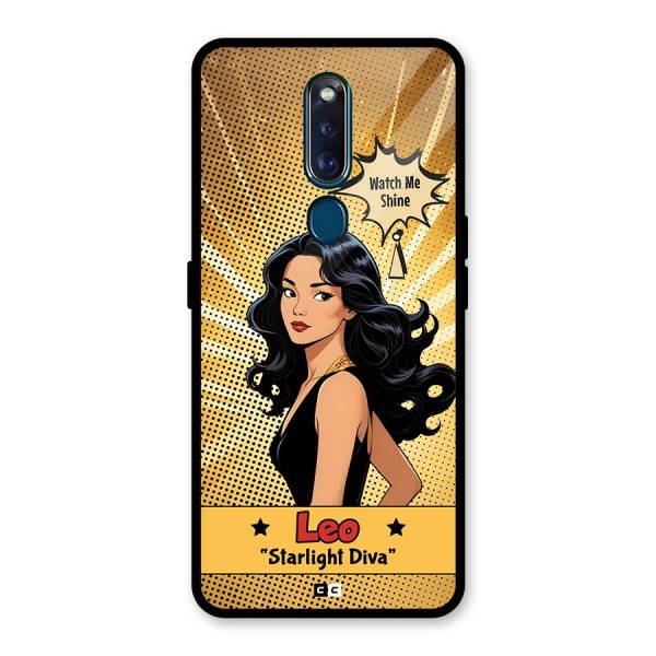 Diva Leo Glass Back Case for Oppo F11 Pro