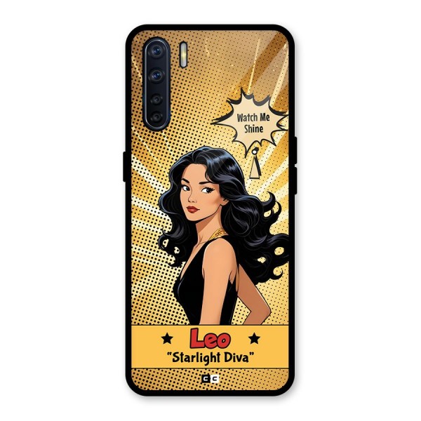 Diva Leo Glass Back Case for Oppo F15