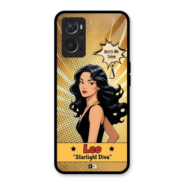 Diva Leo Glass Back Case for Oppo K10 4G