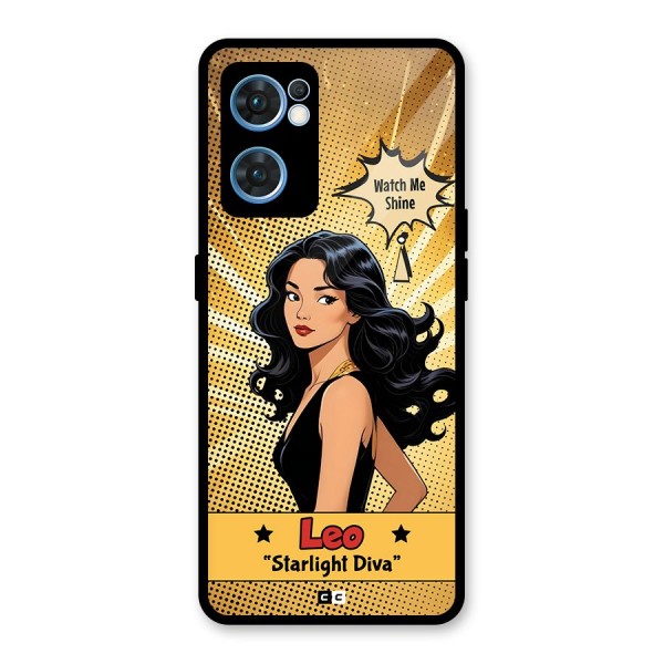 Diva Leo Glass Back Case for Oppo Reno7 5G