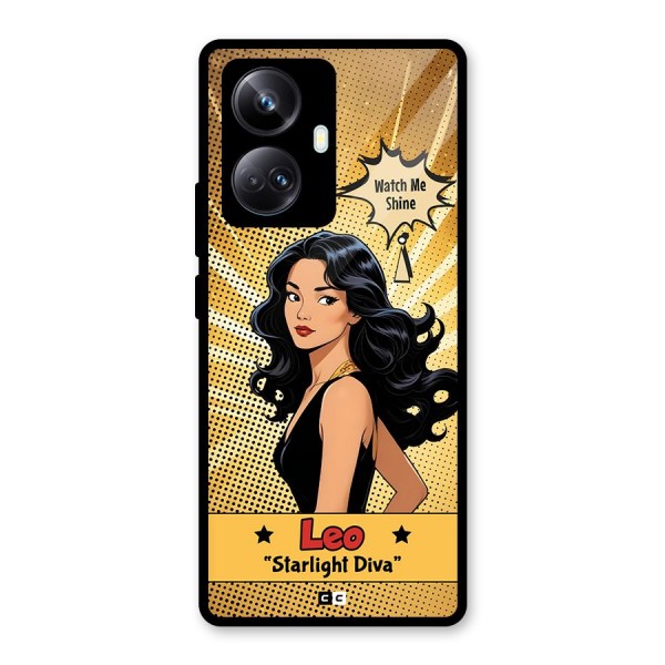 Diva Leo Glass Back Case for Realme 10 Pro Plus