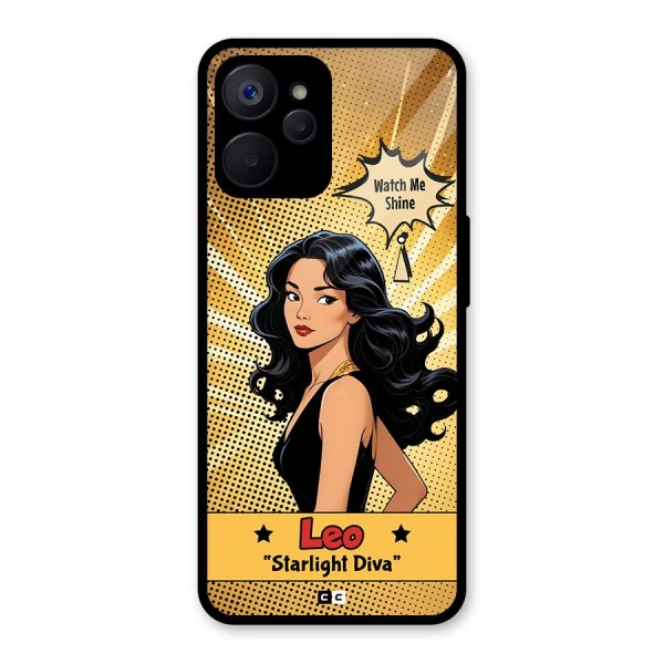 Diva Leo Glass Back Case for Realme 9i 5G