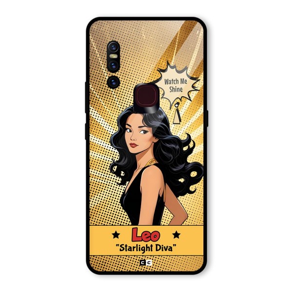 Diva Leo Glass Back Case for Vivo V15