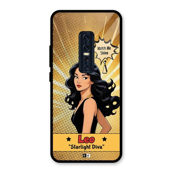 Diva Leo Glass Back Case for Vivo V17 Pro