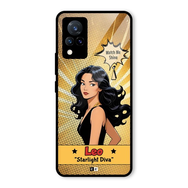 Diva Leo Glass Back Case for Vivo V21 5G