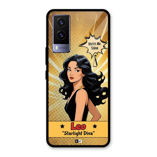 Diva Leo Glass Back Case for Vivo V21e 5G