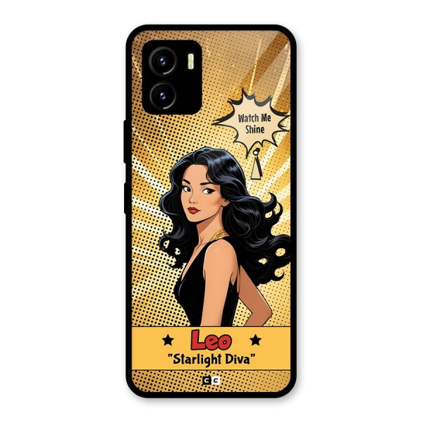 Diva Leo Glass Back Case for Vivo Y15s