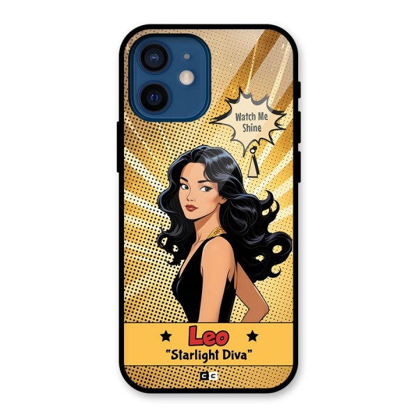 Diva Leo Glass Back Case for iPhone 12 Mini