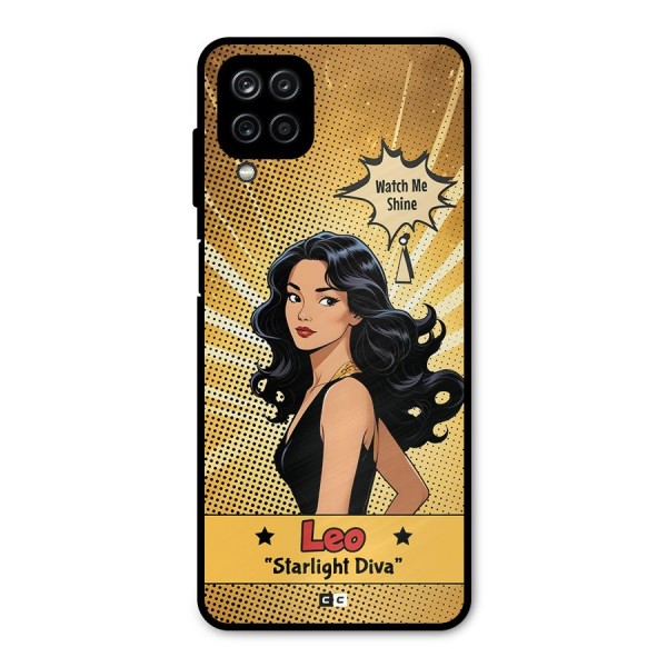 Diva Leo Metal Back Case for Galaxy A12