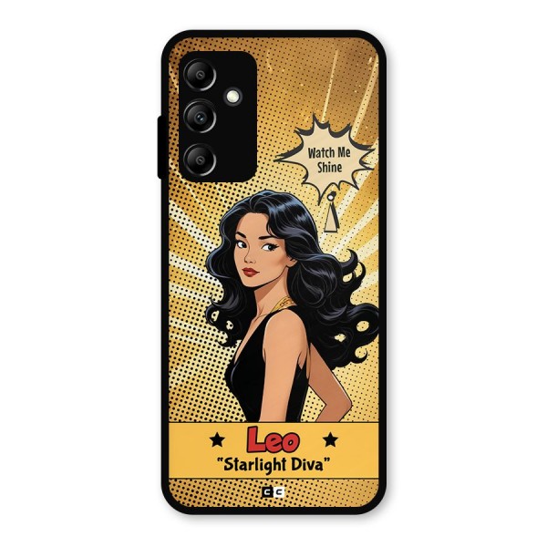 Diva Leo Metal Back Case for Galaxy A14 5G