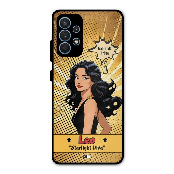 Diva Leo Metal Back Case for Galaxy A32