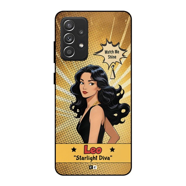 Diva Leo Metal Back Case for Galaxy A52