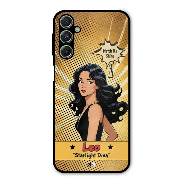 Diva Leo Metal Back Case for Galaxy F34