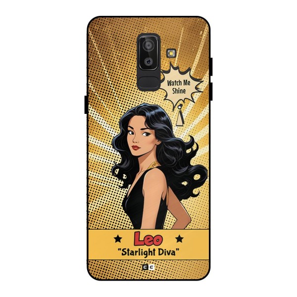 Diva Leo Metal Back Case for Galaxy J8