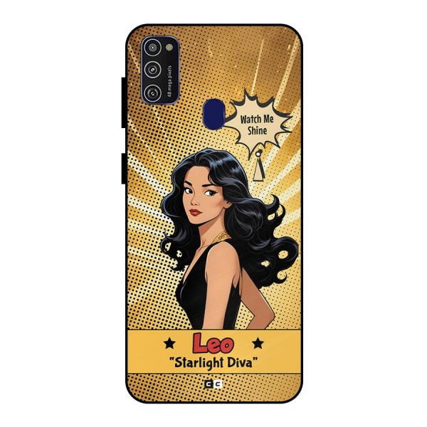 Diva Leo Metal Back Case for Galaxy M21