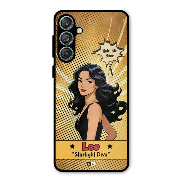 Diva Leo Metal Back Case for Galaxy M55 5G