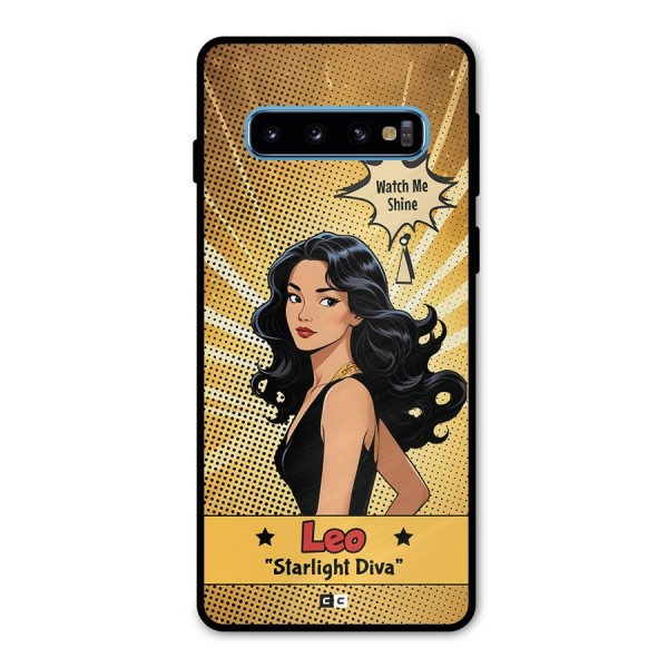 Diva Leo Metal Back Case for Galaxy S10