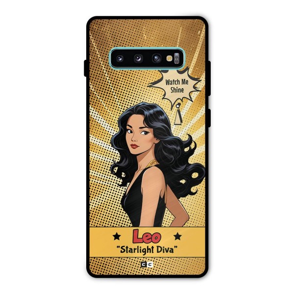 Diva Leo Metal Back Case for Galaxy S10 Plus