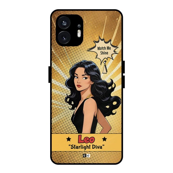 Diva Leo Metal Back Case for Nothing Phone 2