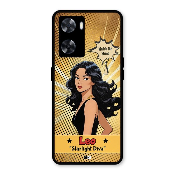 Diva Leo Metal Back Case for Oppo A57 2022