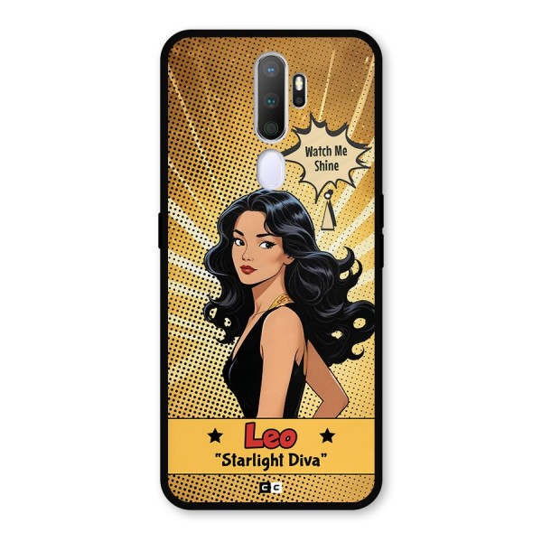 Diva Leo Metal Back Case for Oppo A5 (2020)