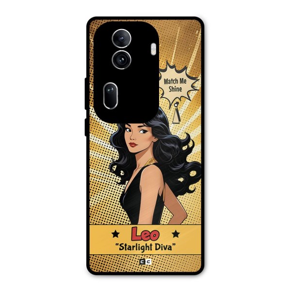 Diva Leo Metal Back Case for Oppo Reno11 Pro 5G