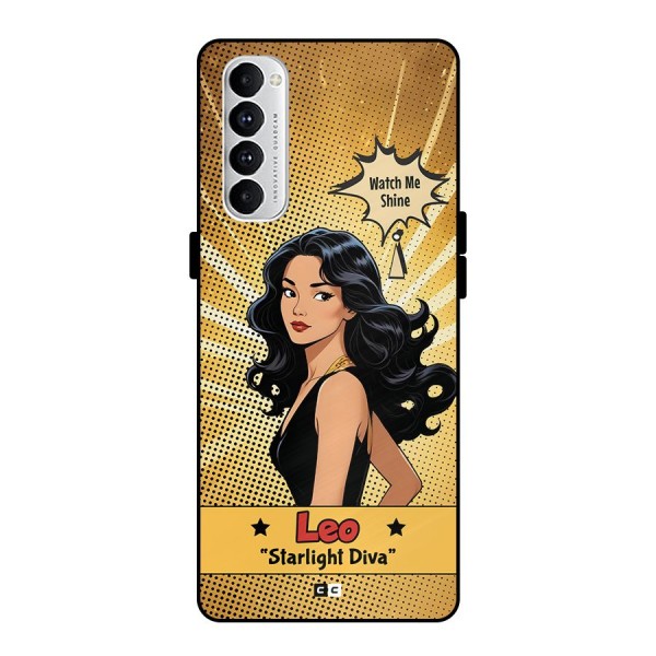 Diva Leo Metal Back Case for Oppo Reno4 Pro