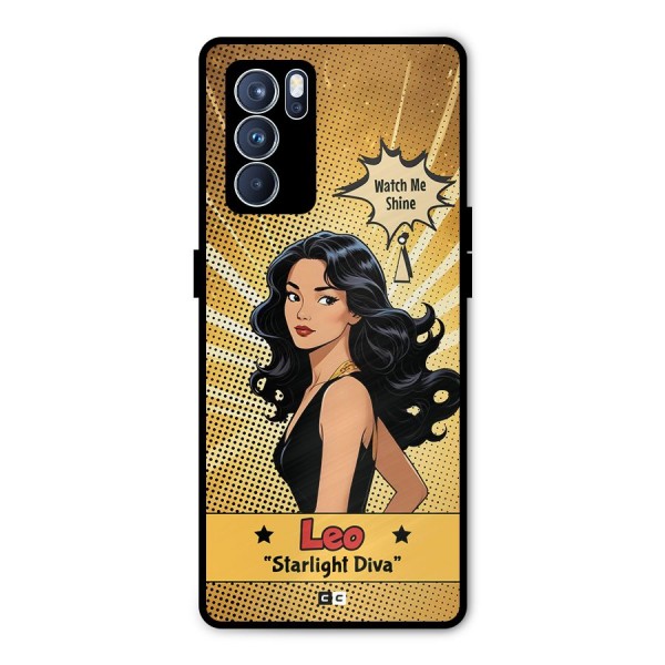 Diva Leo Metal Back Case for Oppo Reno6 Pro 5G