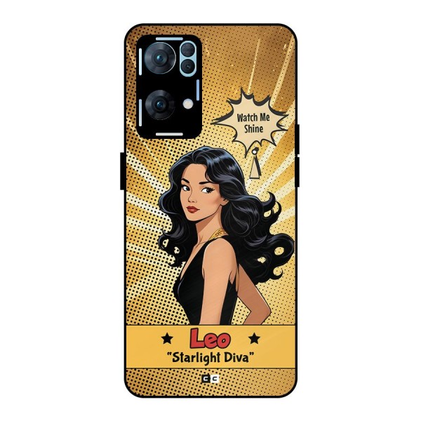 Diva Leo Metal Back Case for Oppo Reno7 Pro 5G