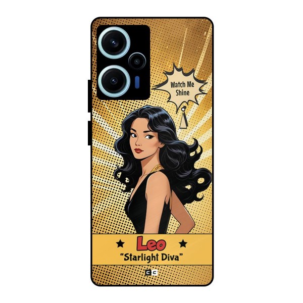 Diva Leo Metal Back Case for Poco F5