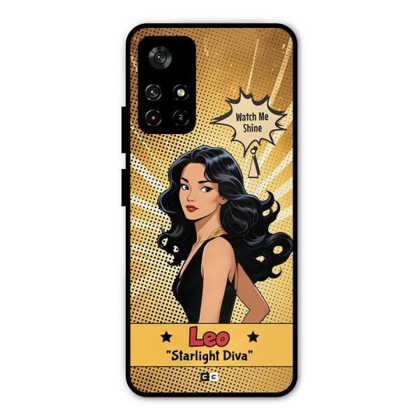 Diva Leo Metal Back Case for Poco M4 Pro 5G