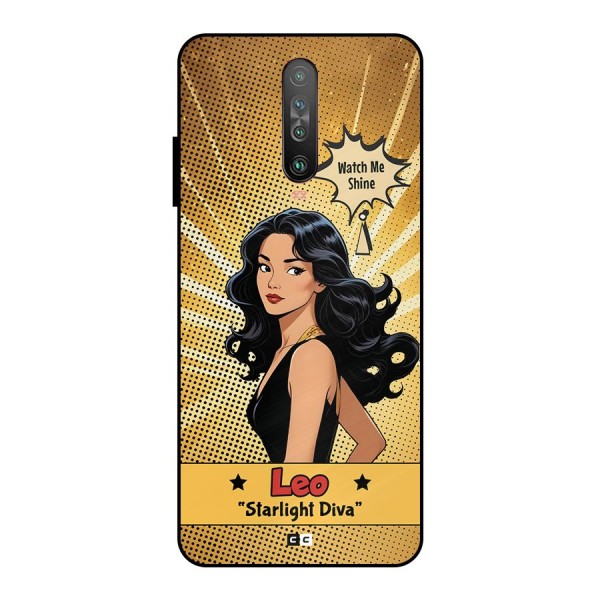 Diva Leo Metal Back Case for Poco X2