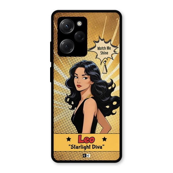 Diva Leo Metal Back Case for Poco X5 Pro