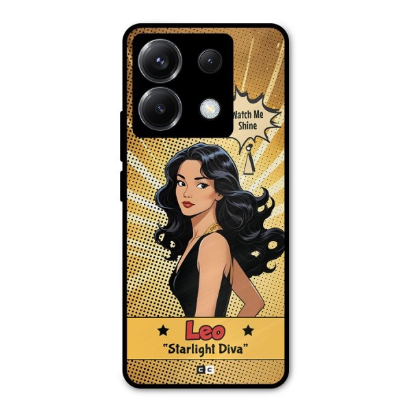 Diva Leo Metal Back Case for Poco X6