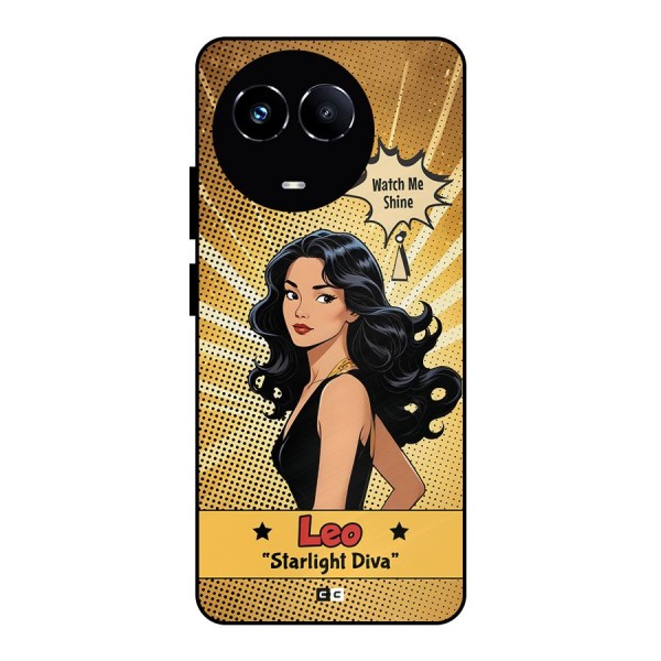 Diva Leo Metal Back Case for Realme 11X