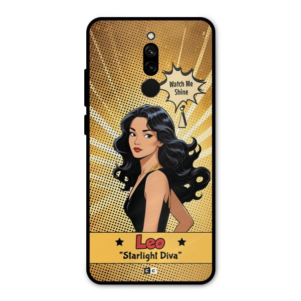 Diva Leo Metal Back Case for Redmi 8