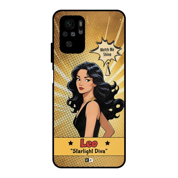 Diva Leo Metal Back Case for Redmi Note 10