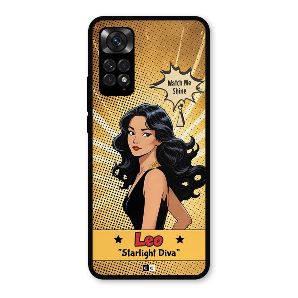 Diva Leo Metal Back Case for Redmi Note 11