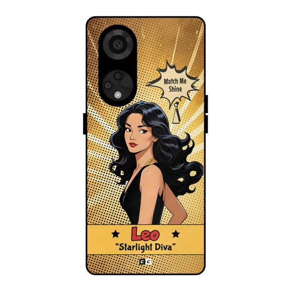 Diva Leo Metal Back Case for Reno8 T 5G