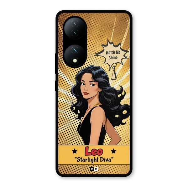 Diva Leo Metal Back Case for Vivo T2