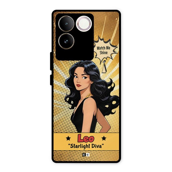 Diva Leo Metal Back Case for Vivo T2 Pro